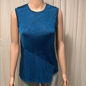DKNYC Blue Sleeveless Muscle Tee